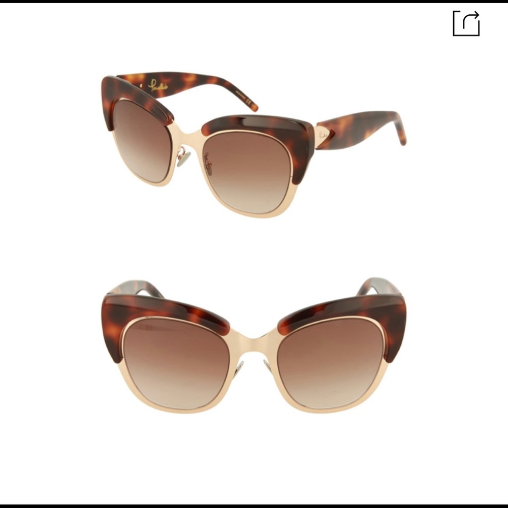 Pomellato 49mm Novelty Cat Eye Sunglasses, New